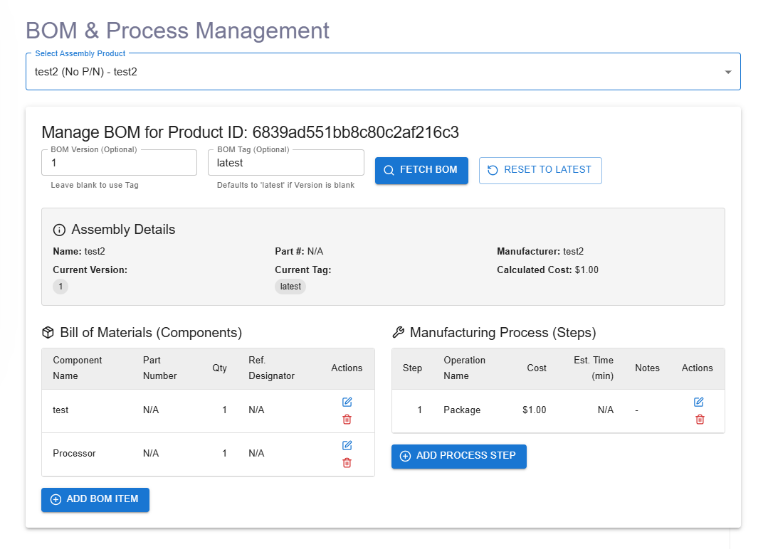 Product Add Page